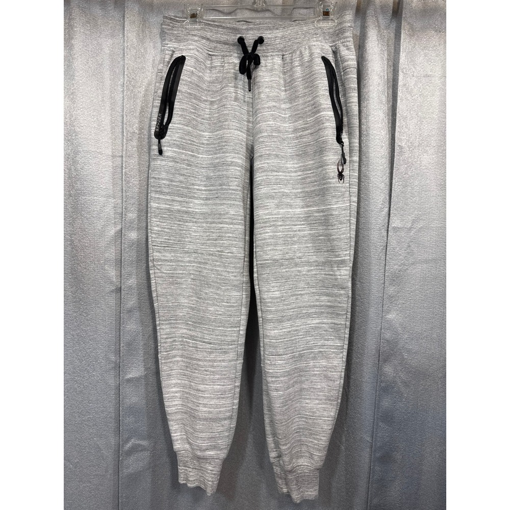 Spyder Active‎ Mens Gray Space Dye Jogger Sweatpants Zip Pockets Size M SPM704U